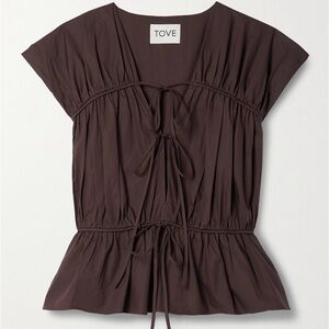 TOVE Studio Thea top in brown